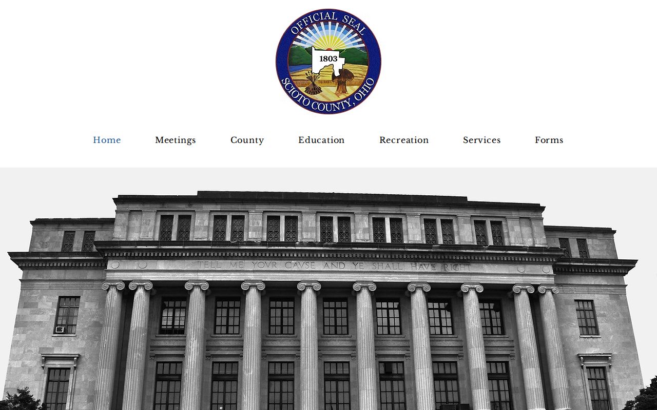 Scioto County court docket county government reference